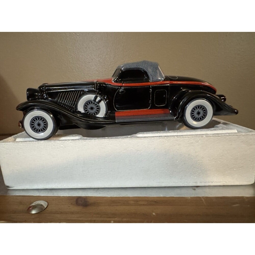 Vintage AVON 1932 Auburn Boattail Speedster Ceramic Replica in Original Box 1983